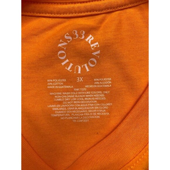 Plus Size Graphic Top Women's 3X‎ Orange Black Halloween Holiday Ghost Cute NEW - Picture 6 of 11